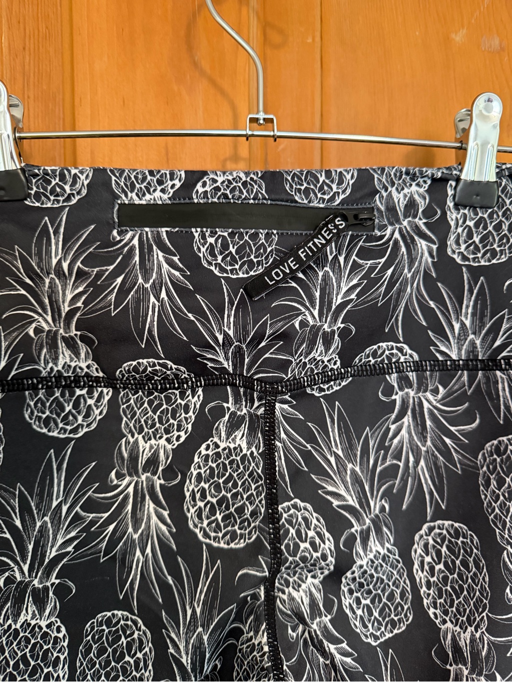 Love Fitness Black And White Pineapple Leggings M — image 6 of 6